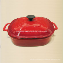 Square Enamel Cast Iron Cocotte Casserole China Factory Size